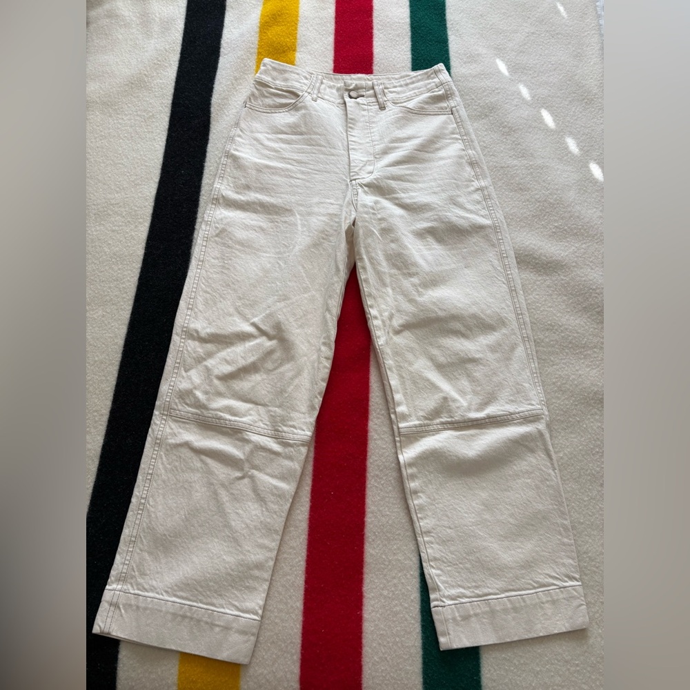 Micaela Greg seamed jeans cream size M